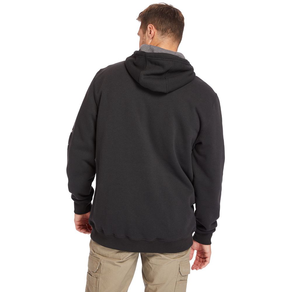 Timberland Φουτερ Ανδρικα Μαυρα - Pro® Big & Tall Hood Honcho Full-Zip Hoodie - Greece 6243570-PM